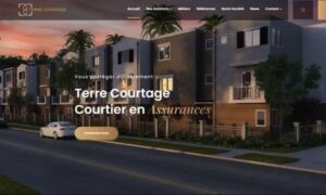Agence web montpellier dans l'hérault création site internet- Terre courtage assurance immobilier