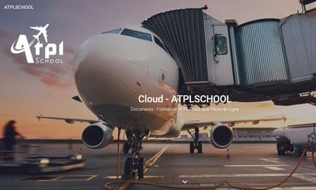 Cloud privée pour l'école de formation de pilotage avion site e-commerce montpellier