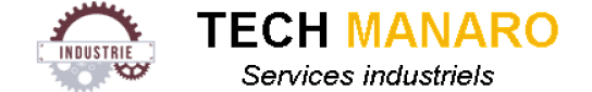 Logo entreprise tech-manaro création de site internet vitrine sur Montpellier