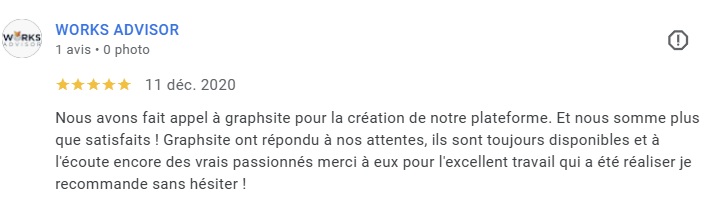 Témoignages Works Advisor Creation e-commerce ptrestations entreprises dans l'Hérault