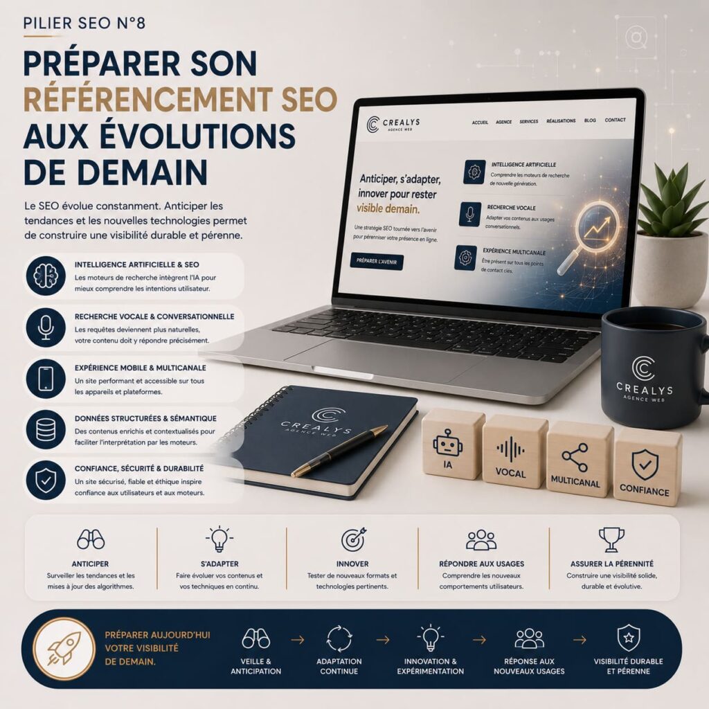 Création site internet Crealys - Préparer son référencement SEO aux évolutions de demain