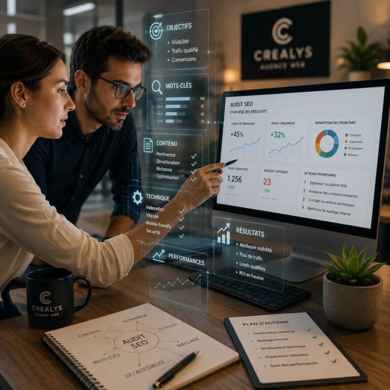 Des actions correctives de contenu de site internt guidées par les conclusions de l'Audit SEO
