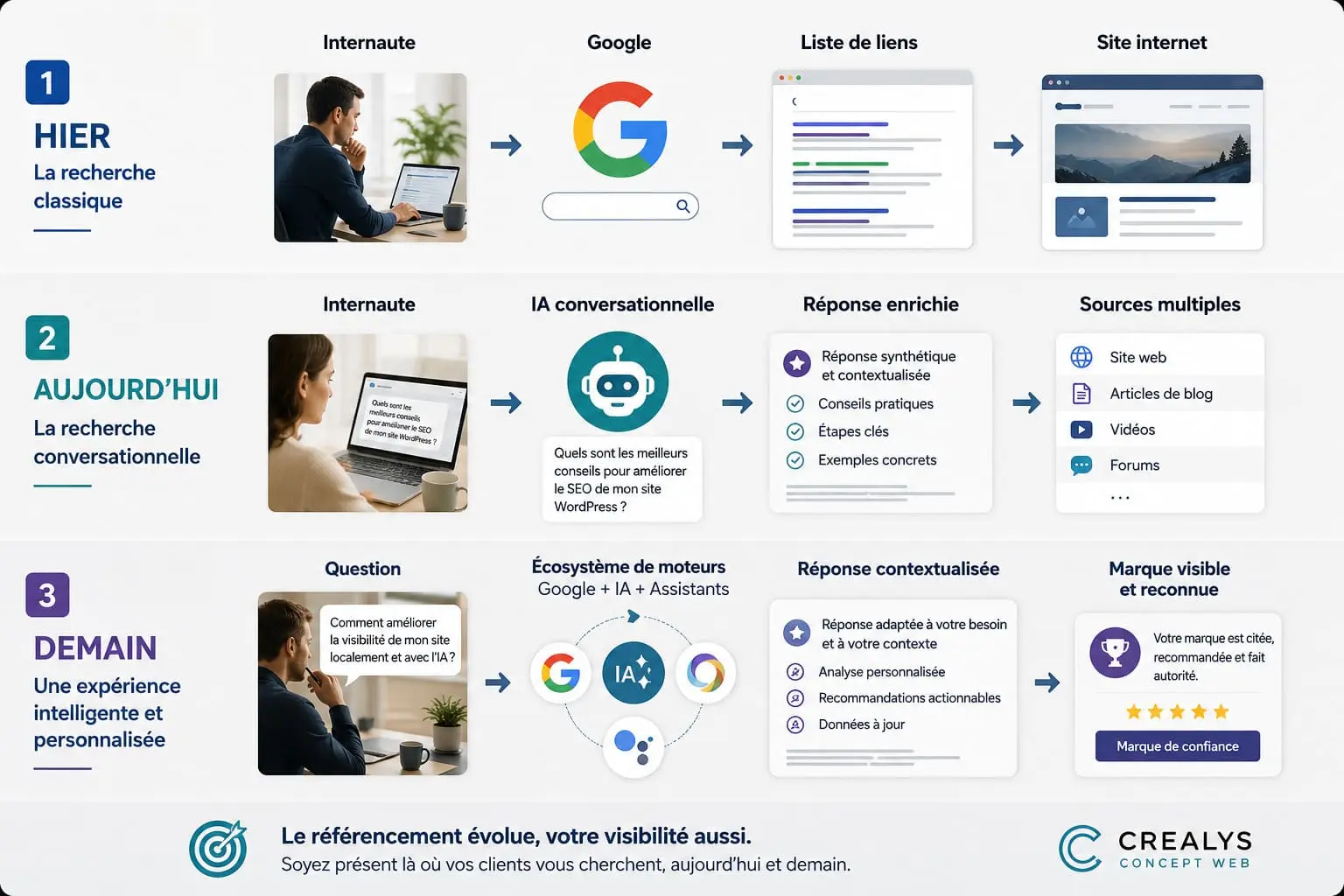 Réferencement IA et GEO. Pourquo le Web est en train de changer