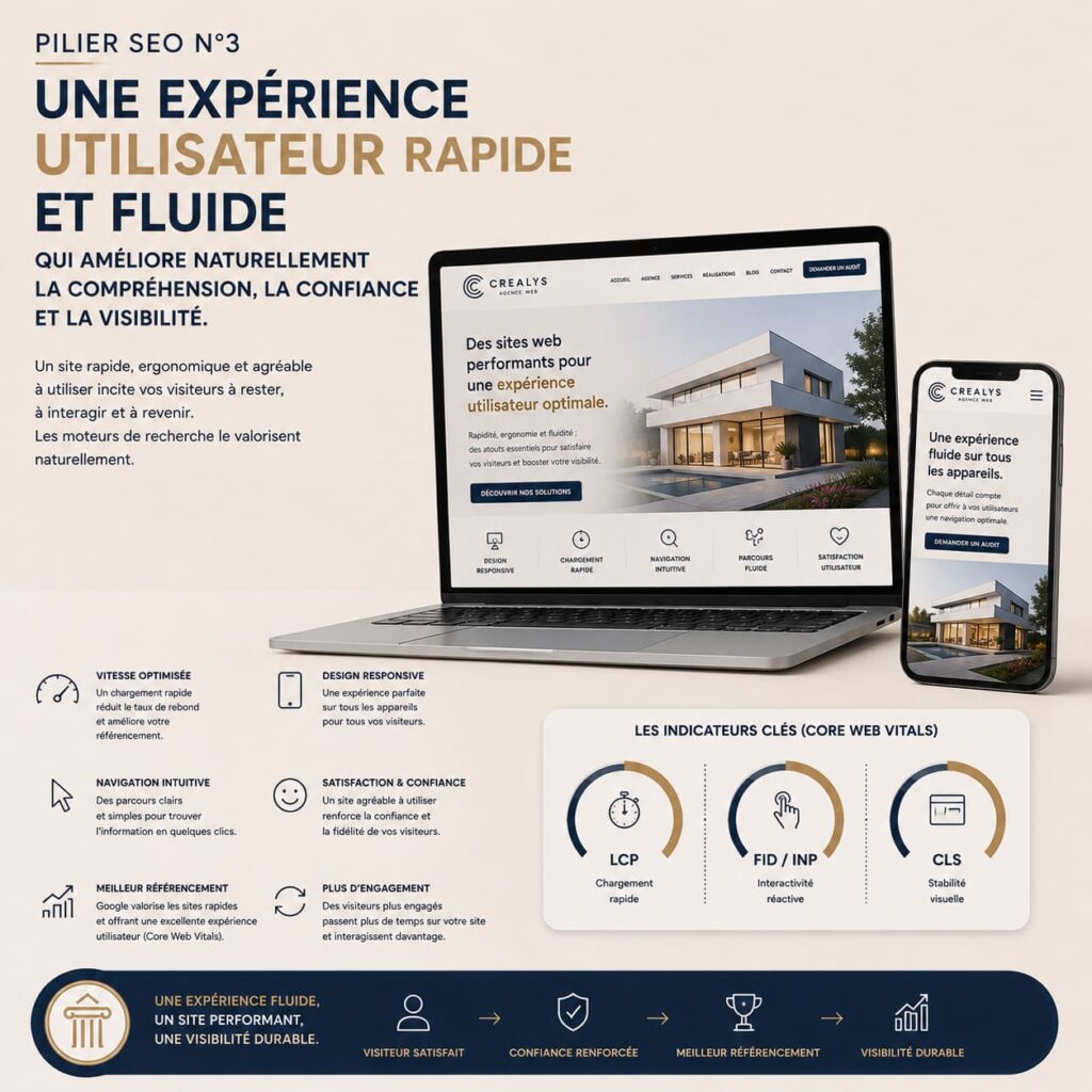 Référencement naturel SEO - Une expérience utilisateur rapide et fluide