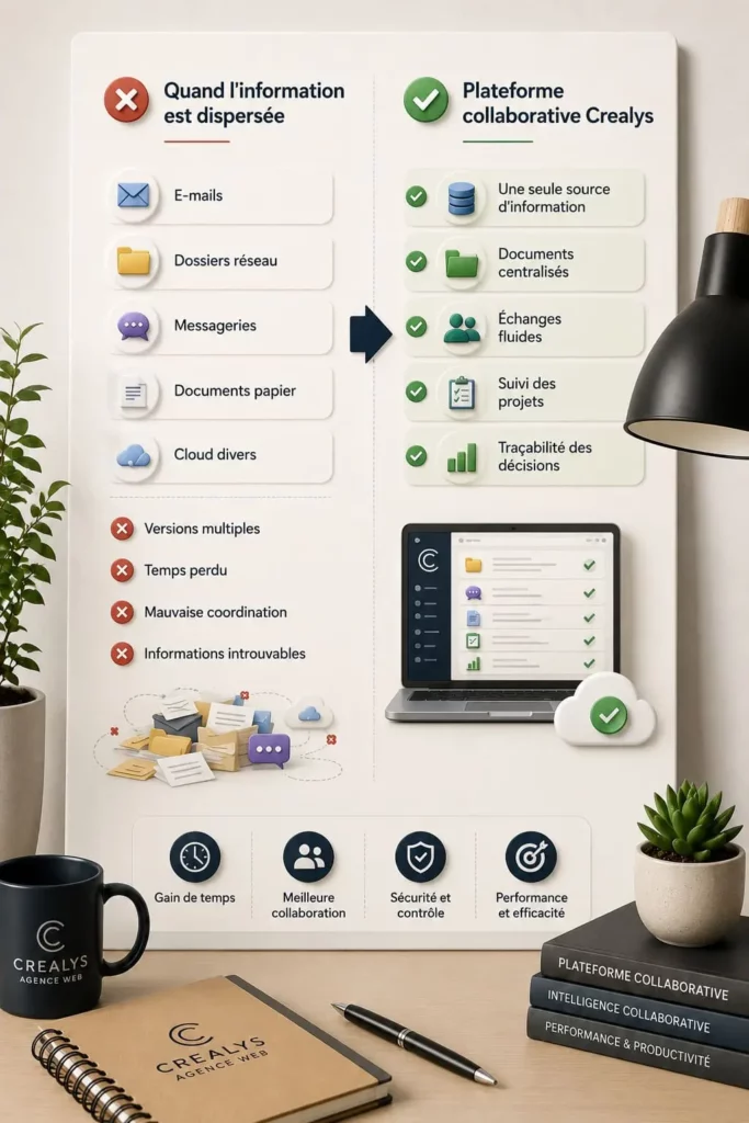 creation de plateforme collaborative entreprise agence Crealys Montpellier