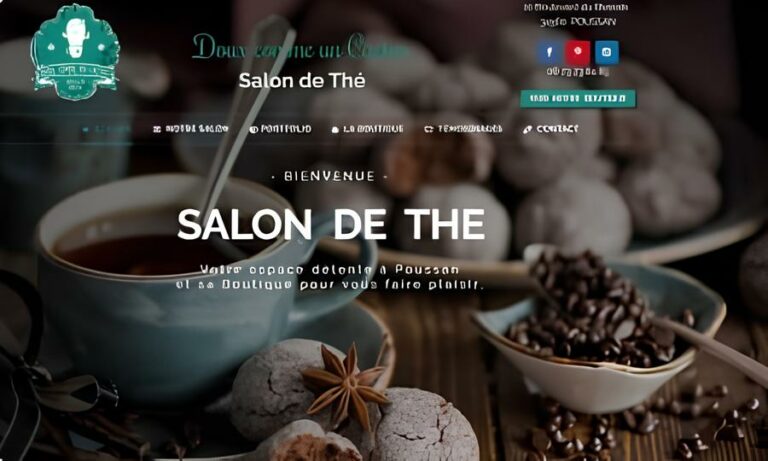 Création site internet Agence Crealys Montpellier - salon de thés