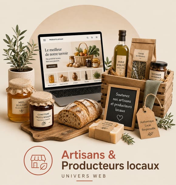 Création de site vitrine internet professionnel Montpellier - Artisans et Producteurs locaux