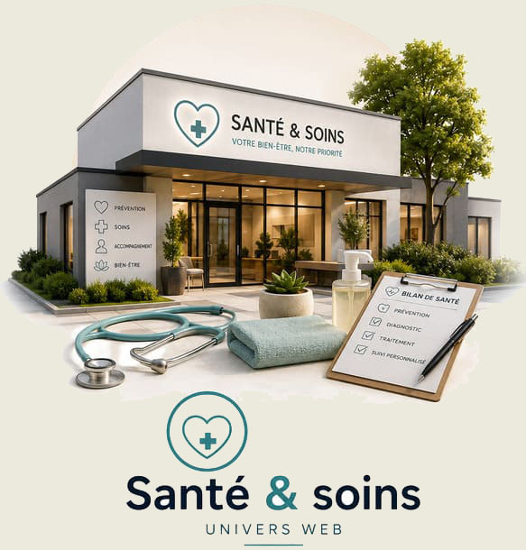Création d'un site internet professionnel santé et soins par agence Crealys Concept Web de Montpellier