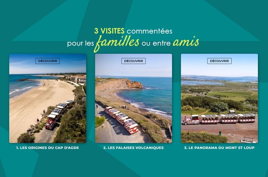 Choisir son circuit sur le site internet du petit train du cap d'agde
