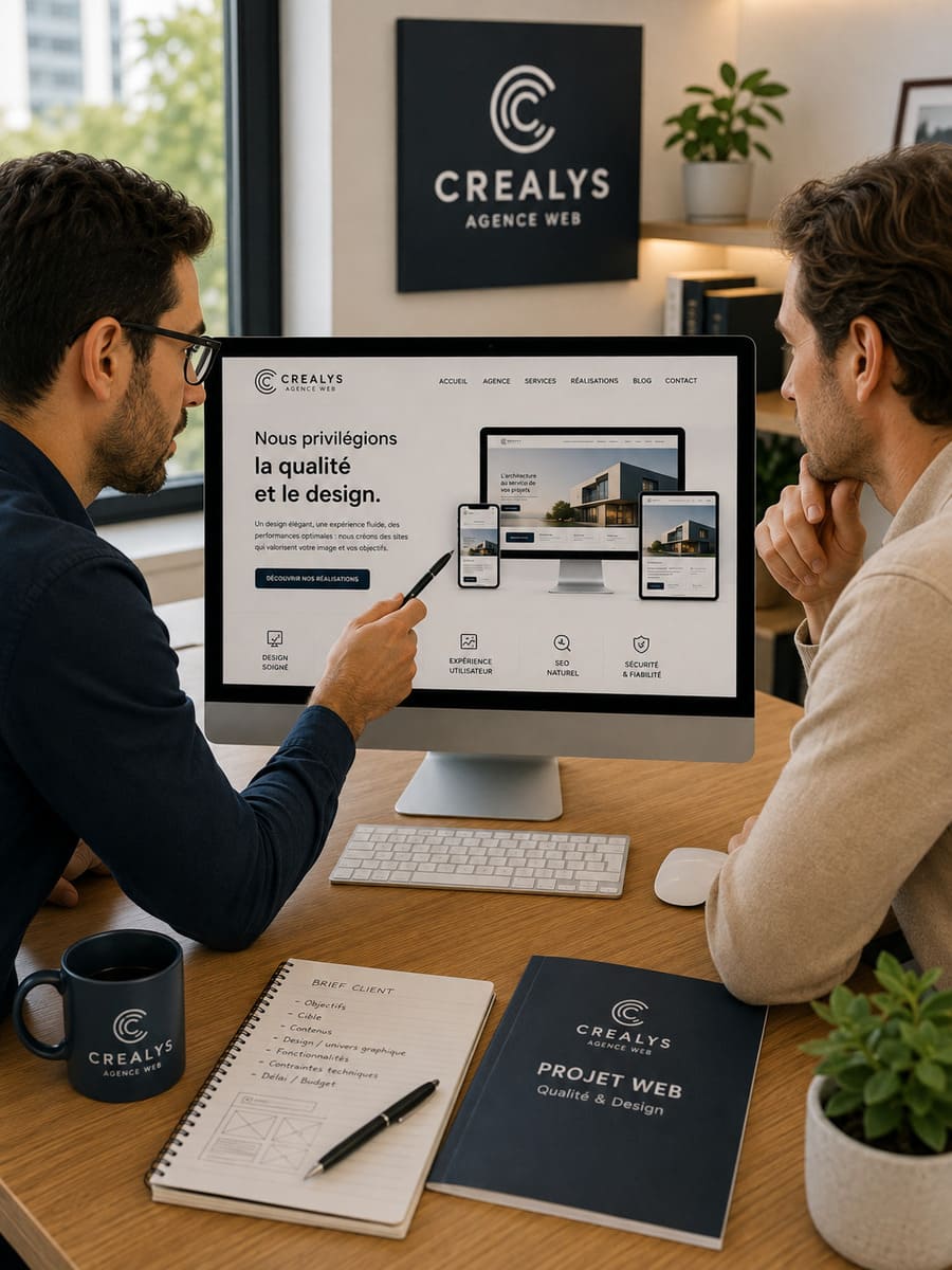 Notre agence web privilégie, dés la création d'un site internet, la qualité du design de la technique et réferencement SEO et GEO pour l'IA