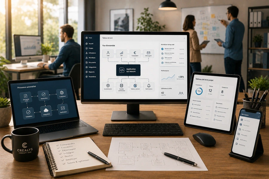 Un développement Web sur mesure orienté vers l'intelligence artificielle et la visibilité web ne consiste pas uniquement à créer une application digitale