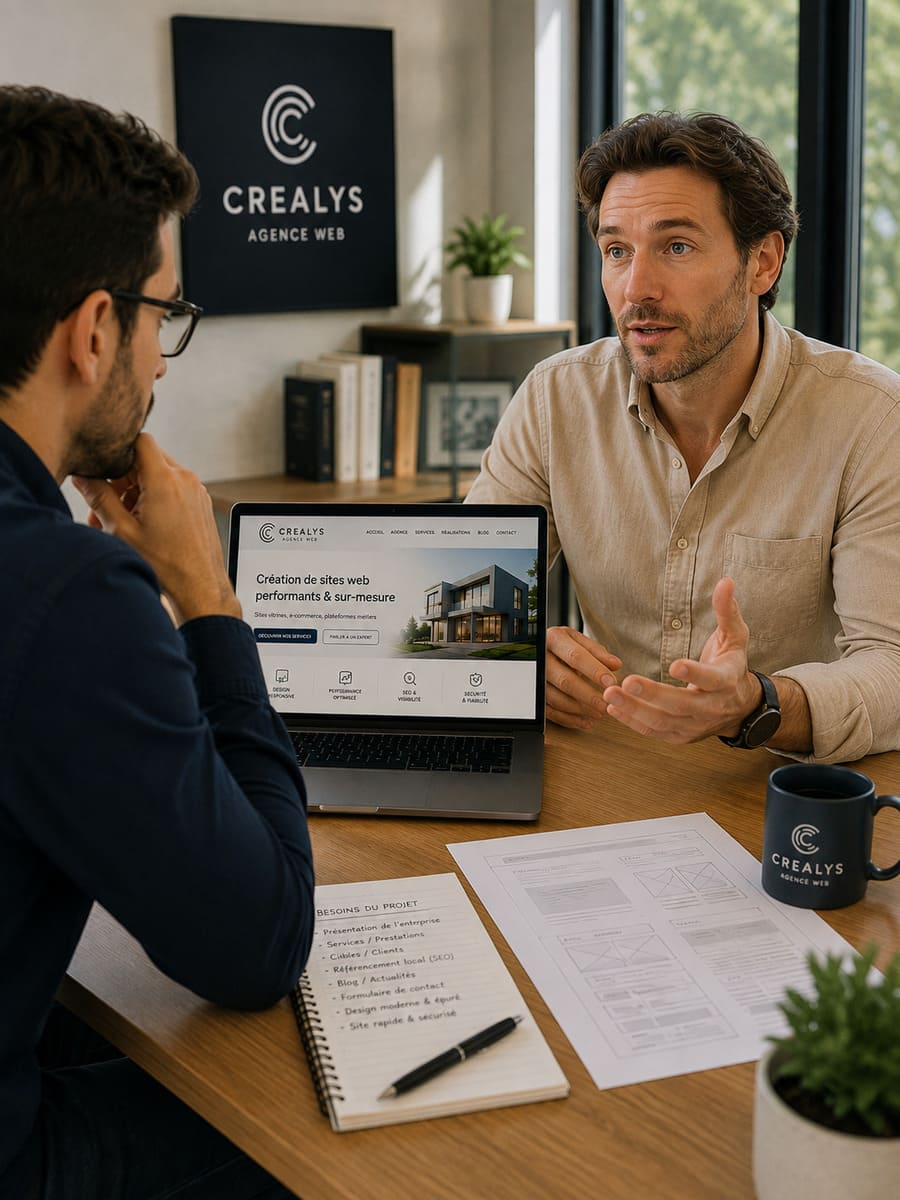 Nous écoutons le client et analysons ses besoins avant de proposer des solutions techniques lors de la création de site internet