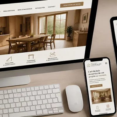 4. Agence Crealys Concept web Montpellier -Création sites internet Artisant menuisier