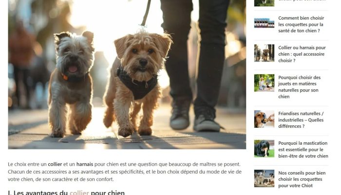 Boutique canine etude de cas - actualités et conseil achat de produit